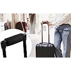 Jadeshay Suitcase Handle Wrap Cover Luggage Handle Wrap Grip Neoprene Rectangle Soft Luggage Box Car Door Handle Cover Wrap Grips Suitcase Travel Tags (black)