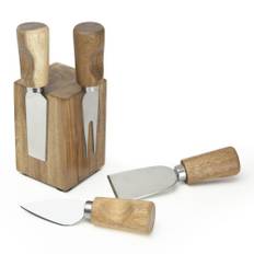 Taylors Eye Witness Acacia Wood Cheese Knife & Magnetic Block Set