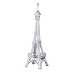 Eiffel Tower Silver LED Floor Lamp Colour Changing in 3 Colours Blue/Pink/Red Height: 95cm
