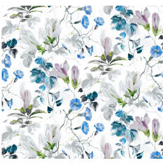 Designers guild fabric japanese magnolia cobalt fdg3083/01 cotton