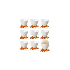 saijer Egg Cups, 9pcs Cartoon Egg Holder Soft Boiled Fashion Egg Cups Holder Used in Homes and Restaurants