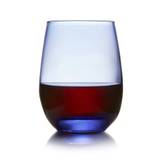 Libbey 231L Stemless Glasses Blue 15.25-Ounce Set of 12