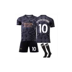 (22(120-130CM)) 22/23 Arsenal Away No #10 Soccer Jersey Set - Black