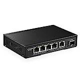 8 Port 2.5G Unmanaged Desktop Ethernet Switch with 10G SFP, 8 x 2.5G Base-T  Ports, 60Gbps Switching Capacity, Compatible with 100/1000/2500Mbps, Metal