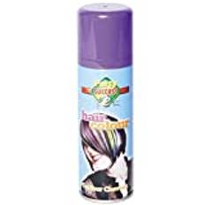 HOT LOOK LDIES WOMENS MENS UNISEX FANCY DRESS NOVELTEY HAIR SPRAY WHITE BLACK YELLOW ORANGE PINK SILVER PURPLE RED GREEN BLUE 125ML (PURPLE)