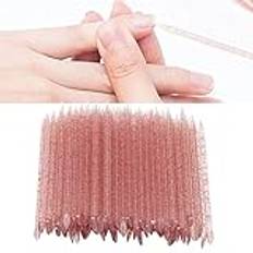 100pcs Disposable Nail Cuticle Pusher,Cuticle Pusher Nail Art Manicure Pedicure Tools Crystal Nail Sticks Double End Cuticle Manicure Pedicure Sticks (Red)