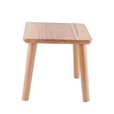 Qcwwy DIY Furniture Stool for Kids and Children | Strong Load-Bearing Child Bench | Easy to Carry for Garden and Balcony (Assembled square stool in wood color)