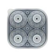Round Ice Cube Mould Pumpkin Shaped Ice Cube Tray with Built in Funnel Make Perfect Round Ice with Ease Durable and Easy to Clean for Festive Drinks and Parties Sugar Bowl (Grey, One Size)