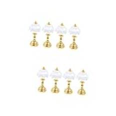 ERINGOGO 8 Pcs Dollhouse Table Lamp Micro Landscape Furniture Doll House Lamp Decor Dollhouse Floor Lamp Night Stand Lamp Mini House Battery Table Lamps Miniatures Mini Light Iron Desk Lamp