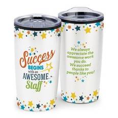 Success Begins With An Awesome Staff Teton Stainless-Steel Tumbler 20-Oz.