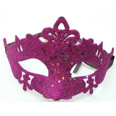 Purple glitter star masquerade face half mask eye prom gothic halloween uk