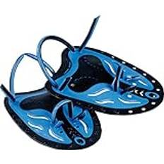 Cressi CRG1B Unisex Adult Swim Paddle Professional Swim Training Hand Paddles - Black/Blue, Uni