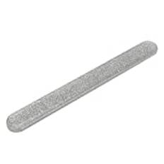 Nail File, Nail Buffer Double Sided for Fingernails Toenails for Home DIY and Salon(Large silver)