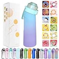 Air Water Bottle With Flavour Up Pods, 650ml Starter Up Set BPA Free Drinking Bottles, Flavour pods Scented 0 Sugar And Water Cup for Outdoor (With 1 flavour pod)