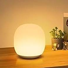 MEDE Baby Night Light Kids Magnetic Touch Lamps Bedside Dimmable LED Night Light Bedroom,Warm/Cool Nightlight with Timer & RGB Changing & Memory,USB Rechargeable Bedside Table Lamp for Breastfeeding