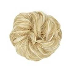 Wigs ﻿, Messy Synthetic Hair Bun Daily Wear Chignon Scrunchies Fake Hair Band Braid Elastic Hairpiece Tail For Women H9,Ponytail Hair Patch(86H613)