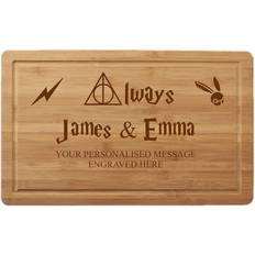Harry potter inspired laser engraved personalised chopping board 30x20cm