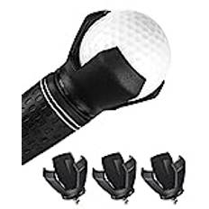 Uniclife 3-Prong Golf Ball Retriever Grabber for Putters Golf Pick-up Claw Grip Sucker Tool Portable Back Saver with Stainless Steel Screw (Not For SuperStroke Odyssey & Scotty Cameron Grips), 4 Pack