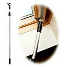 Telescopic Pole for Roof Windows and Blinds, Telescopic Window Pole Rod Opener Designed to be Compatible with Velux Skylight Roof Window, Pole To Open Velux Windows - Compatible with Velux