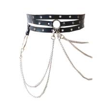 Body chains for women waist belt womenâs punk black casual wild