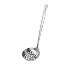 PRETYZOOM 1pc Spoon with Hook Canning Ladle Mixology Kit Slotted Ladle Spider Strainer Ladle Handle Cooking Ladle Soup Ladle Mixing Spoon Rice Filter Spoon 304 Stainless Steel Mesh