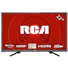 RCA RB22HT5 22 Inch FHD TV, Freeview HD DVB-T2-C-S2 Dolby Digital Audio Kitchen TV, FHD LED Backlighting Display, HDMI VGA PC Audio SCART USB Record Media Player, Small TV for Small Lounge Kitchen