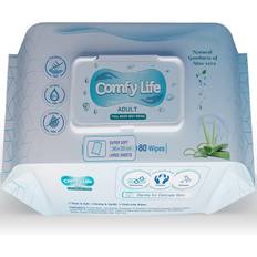 Comfy life premium full body cleansing wet wipes for adults - large luxury fresh