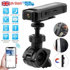 32gb wifi motorcycle camera handlebar mount rechargeable helmet dash cam cycling