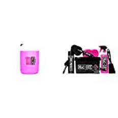 Muc-Off 906 Nano-Tech Motorcycle Cleaner, 25 Litre & 250US 8 In 1 Bicycle Cleaning Kit - Great Gift For Bike Lovers - Includes Bike Cleaner, Bike Protect, Brushes And Sponge In A Storage Tub