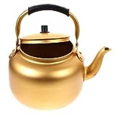 TIDTALEO Rice Wine Jug Aluminium Teapot Chocolate Boiling Kettle Teapot Spout Filter Stainless Steel Water Bottle Korean Traditional Bowls Metal Stovetop Teapot Aluminum Tea Maker Vintage