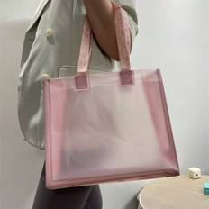 SHEIN Fashion Women Handbag Tote Underarm Bag Ultrathin Ultralight Waterproof Beach Bag Grocery Bag Cosmetic Bag Organizer Bag Solid Color