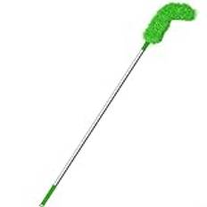 Puupaa Gutter Cleaning Tool Roof Gutter Cleaner with Telescopic Extendable Pole,Gutter Cleaning Brush Cleaning Roofing Guard Cleaner Tool(green)