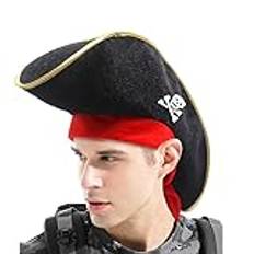 FVUQCGYX Pirates Of The Caribbean Hat Captain Costume Cosplay Cap