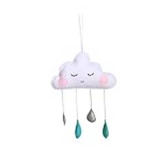 TOYANDONA Children's Room Decor Tentphotography Props Childrens Toy Rainbow Felt Garland Home Decor Cloud Wall Decals Ceiling Mobile Hanging Cloud Kidcraft Crib Decorative Raindrop Gift