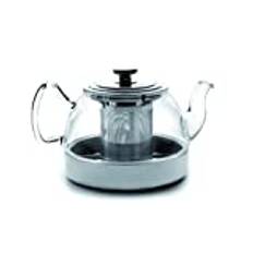 IBILI Induction Glass Teapot with Filter, Borosilicate, 1.2 Litres, Induction Safe
