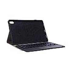 DOACT Lenovo Tab P11 Plus Tablet Case with Keyboard,Lenovo P11 Keyboard Case,Bluetooth Keyboard Leather Case for Lenovo Xiaoxin PadTab P11 J606F Wireless Detachable Keyboard PU Bracket (Black)