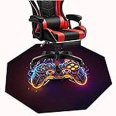 Office Gaming Chair Mat for Carpet Gamepad Computer Chair Mat for Hardwood Floor Gaming Rug Octagon Desk Chair Mat (Color : 3, Size : 140cm)