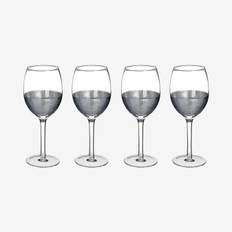 Apollo Wine Glasses - Silver - Set of 4 by Fifty Five South