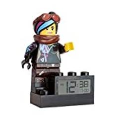 LEGO Movie 2 Wyldstyle Clock Digital LCD Display with Backlight, Alarm and Snooze Function, Approx. 24 cm, Colourful