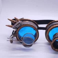 Steampunk goggles colored lenses props cosplay ocular loupe gothic punk party