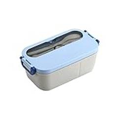 YIHANSS Lunch Box Containers 1200ML Grids Lunch Box Microwave Salad Fruit Container Fresh Bowl Tableware with Spoon Fork Bento Lunch Box Thermos