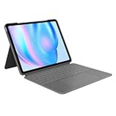 Logitech Combo Touch iPad Pro 11-inch (M4)(2024) Keyboard Case - Detachable backlit keyboard with kickstand, comfortable typing, multi-use mode - Graphite, QWERTY Layout