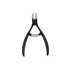 VIPAVA Nail Nippers Orange Soft Nail Cuticle Nipper Stainless Steel Tweezer Clipper Dead Skin Remover Scissor Plier Manicure Nail Art Tool(Color:Schwarz)