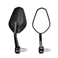 Rearview Mirror For V-espa Cafe Racer Mirror Xmax 300 Accessories Tmax 500 Tmax 530 Mt 07 Fz1 R6 Motorcycle Mirror Aluminum End Mirrors for Motorbike (Color : Mirrors)