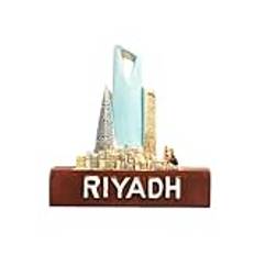 Riyadh Saudi Arabia Refrigerator Magnet Travel Souvenir Fridge Decoration Magnetic Sticker Hand Painted Craft Collection