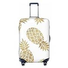 ESASAM Golden Pineapple Background Elastic Suitcase Cover - Travel Accessories, Travel Essentials, Travel Luggage Protection, Suitcase Protective Cover, Elastic Suitcase Sleeve