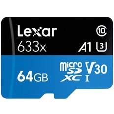 64gb micro sd xc card uhs-1 class u3 100mb/s lexar for nextbase 622gw dash cam