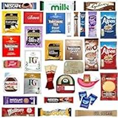 Twinings Nescafe Tetley|Galaxy Hot Chocolate | Kenco Decaf Coffee Sticks | PG Tips Black Tea Hot Drinks | Pick Any 5 Items - Personalised your Choice | Pack of 100 Sachets
