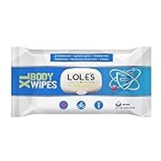 LOLE'S Body Wipes XL - Wet Wipes for Adults, Body Wipes for Adults No Shower, Adult Bed Bath Wipes, Incontinence Wipes Large & Fresh, Paraben Free, Ideal for Camping, Gym, Travel, Hospital (12pk x 48)