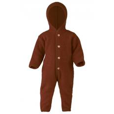 Engel Hooded Overall w. Buttons Cinnamon Mélange - 74-80 cm